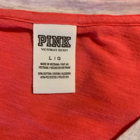 PINK Victoria’s Secret Raglan Logo jersey size L - Picture 7 of 7